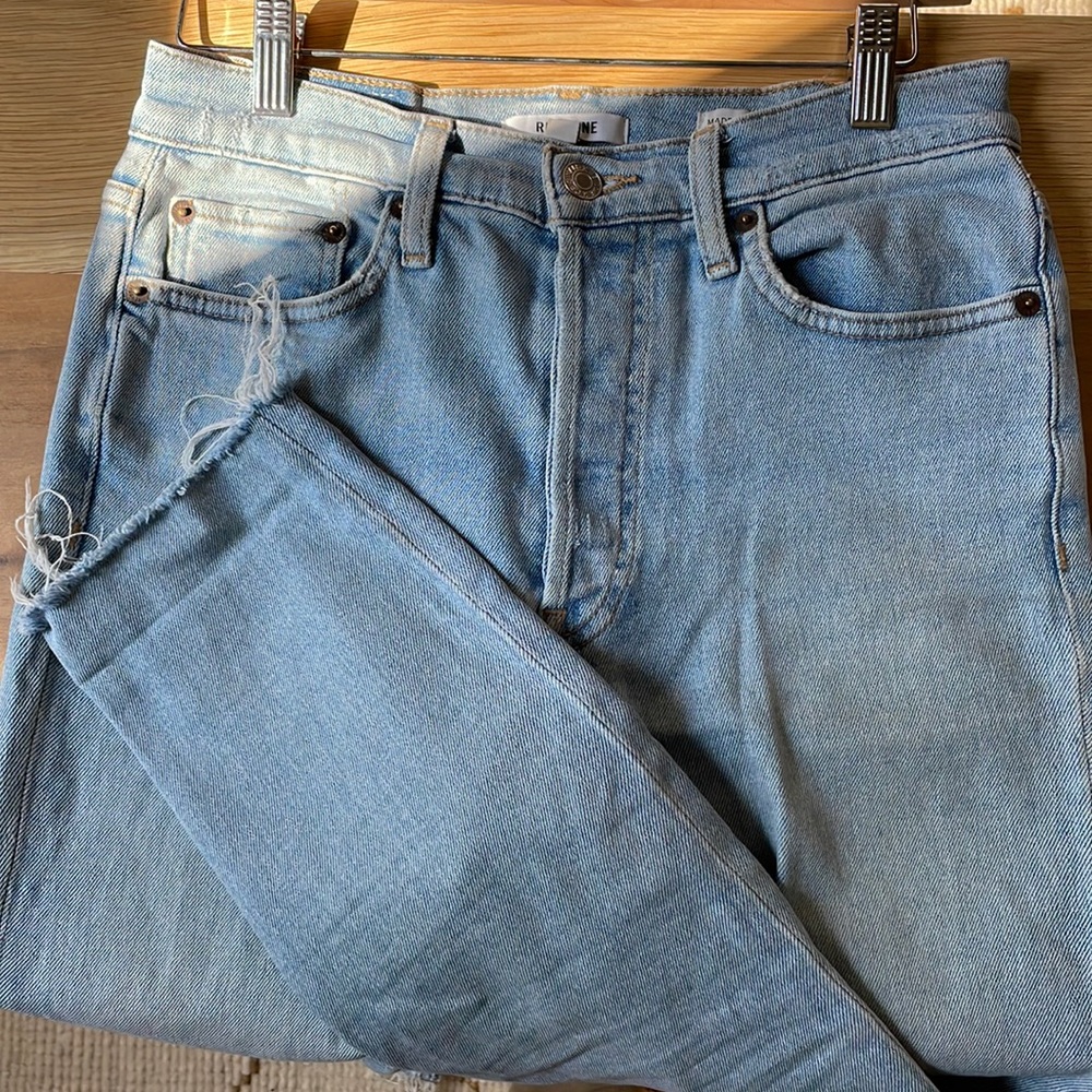 Re/Done 90s high rise ankle crop in Light 2